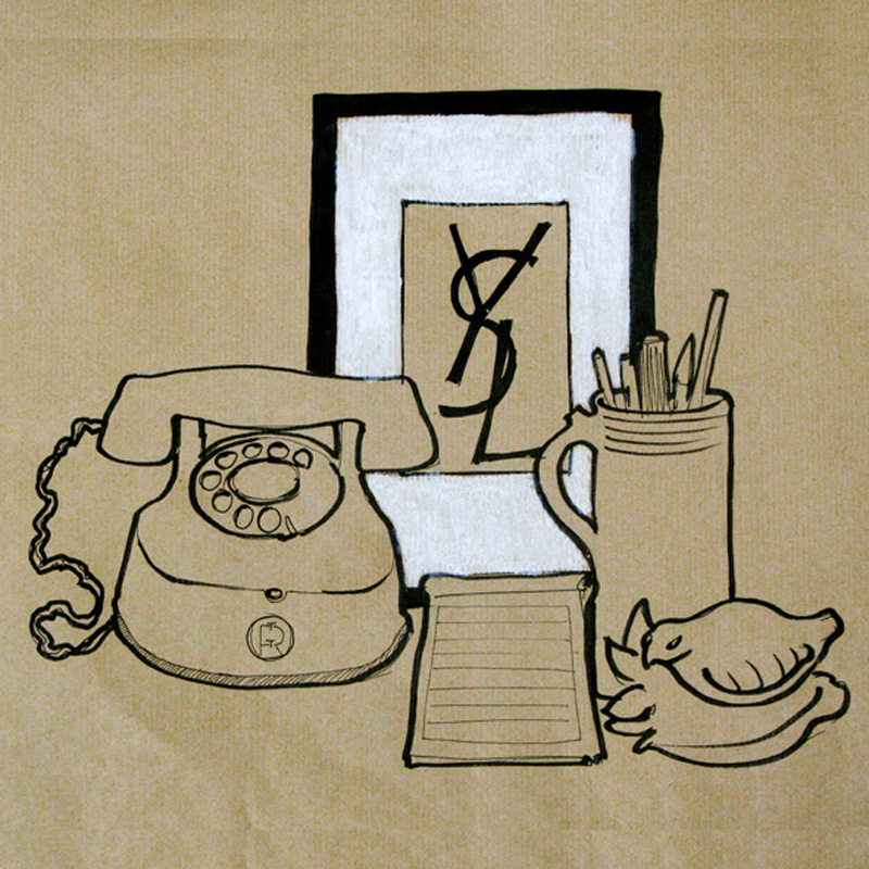 yves saint laurent illustration fashion tribute