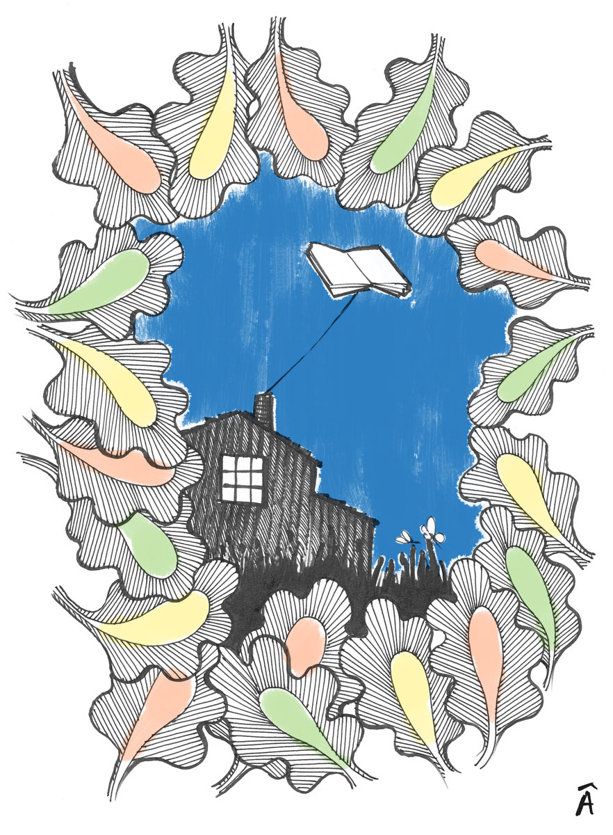 kindling illustration kindle stationery